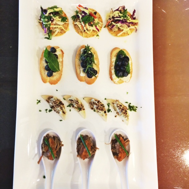 Some apps we served for The Peached Tortilla at a private wine pairing party